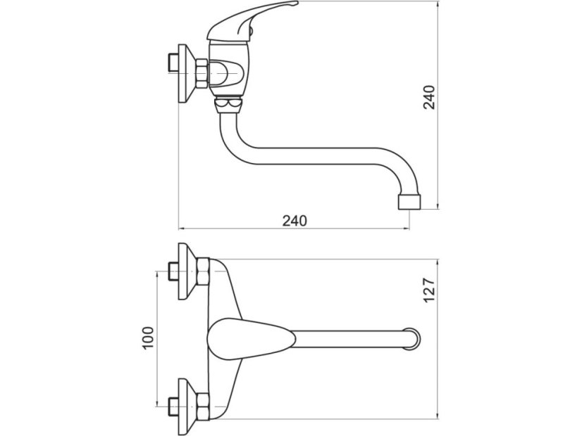 Drezová batéria 100 mm Metalia 55 chróm