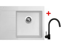 Set Sinks RIM 650 P Milk + Vitalia černá matná