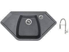 Set Sinks NAIKY 980 Titanium + baterie Sinks MIX 35 PROF S chrom