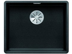 Granitový drez Blanco SUBLINE 500 F InFino antracit bez tiahla