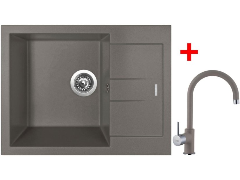 Sinks AMANDA 650 Truffle + Vitalia GR