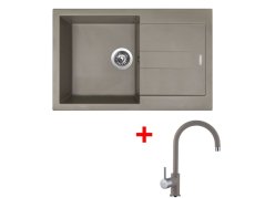 Set Sinks Amanda 780 Truffle + Vitalia GR