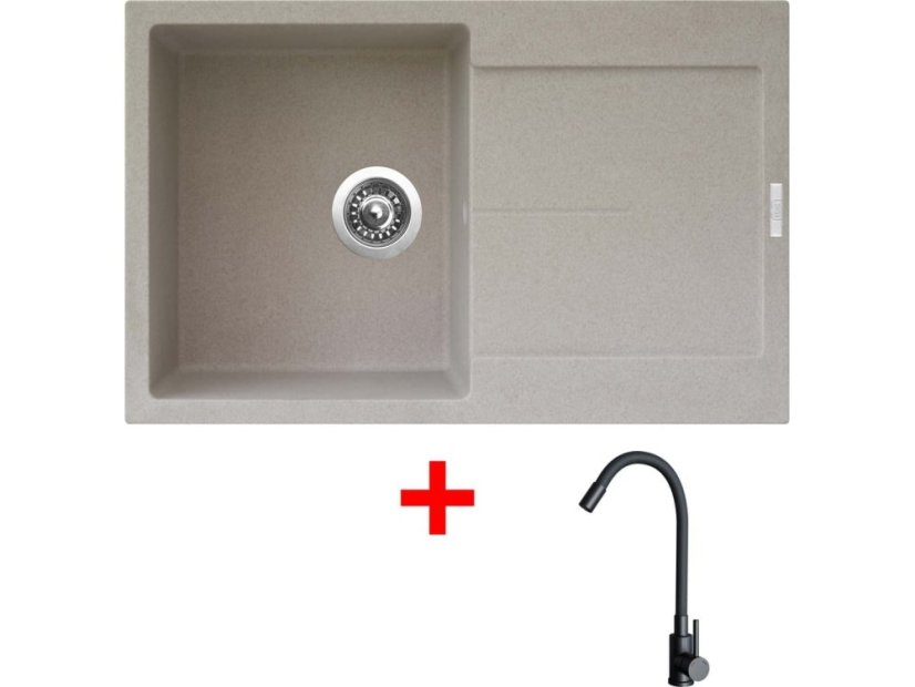 Sinks ULTIMA 790 Avena + ELASTA černá matná