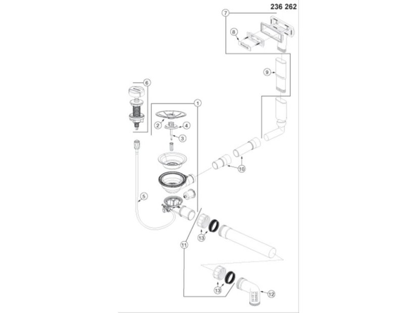 Granitový drez Blanco PLEON 6 InFino biela soft s excentrom - 8