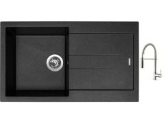 Set Sinks AMANDA 860 Metalblack + baterie Sinks MIX 35 PROF S chrom