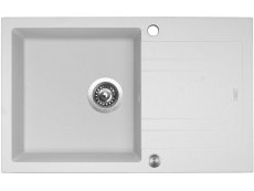 Sinks LINEA 780 XC Milk + Elasta nerez/čierna