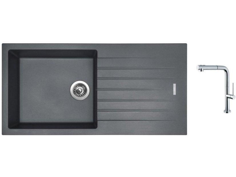 Set Sinks PERFECTO 1000 Titanium + baterie Sinks SLIM S2 kartáčovaná