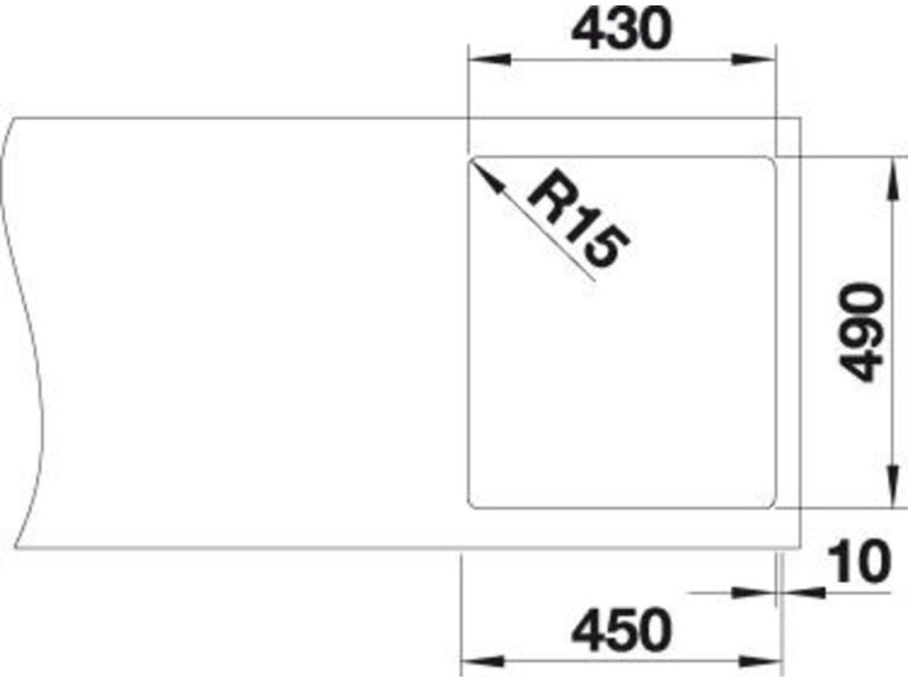 Nerezový dřez Blanco Andano 400 IF/A InFino Nerez hedvábný lesk