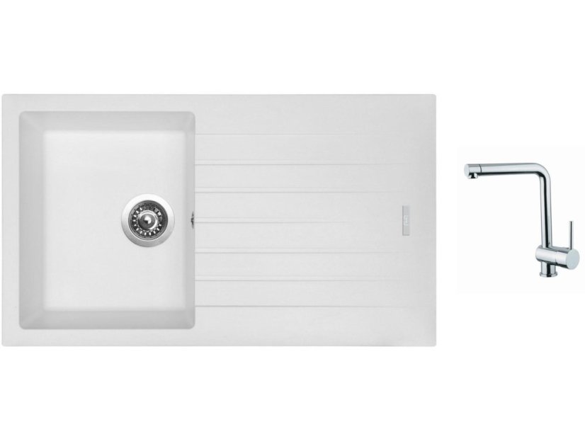 Set Sinks PERFECTO 860 Milk + batéria Sinks MIX 3 chróm