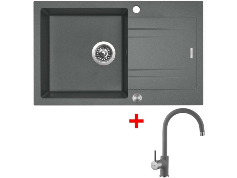 Sinks LINEA 780 XC Titanium + Vitalia GR