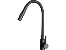 Drezová batéria Sinks ELASTA S čierna matná