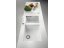 Set Sinks CUBE 410 Milk + baterie Sinks MIX 350 P chrom