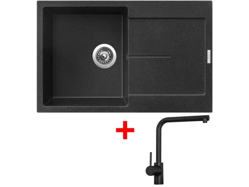 Sinks ULTIMA 790 Granblack + Elka černá matná