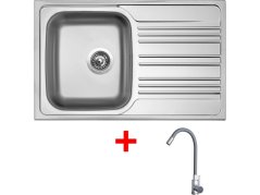 Sinks STAR 780 + ELASTA nerez/sivá