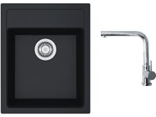 Set Franke SID 610-40 Tectonite Černá + baterie Franke FN 0143 Chrom