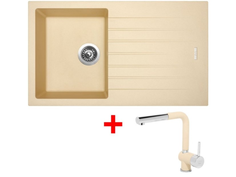 Set Sinks Perfecto 860 Sahara + Mix 3 P GR
