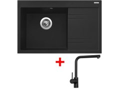 Set Sinks RIM 780 L Metalblack + Elka čierná matná