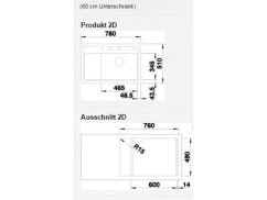 Granitový drez Blanco ZENAR XL 6 S Compact Káva