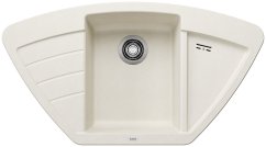 Granitový drez Blanco ZIA 9 E biela soft Granitový drez Blanco ZIA 9 E biela soft