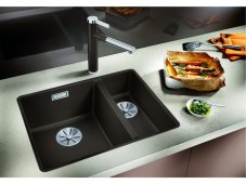 Granitový drez Blanco SUBLINE 340/160 U InFino antracit bez tiahla drez vpravo