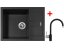 Sinks AMANDA 650 Pureblack + Vitalia GR