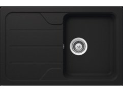 Granitový drez Teka SIMPLA 45 S-TG 1B 1D Čierna metalická