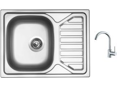Set Sinks OKIO 650 V leštený + batéria Sinks MIX 35 chróm