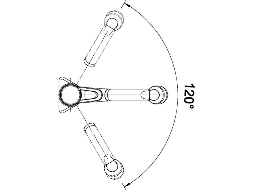Drezová batéria Blanco ORION-S-F chróm beztlaková