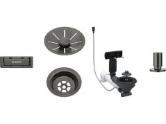 Blanco odtoková sada InFino pro jednu vaničku + táhlo, satin dark steel