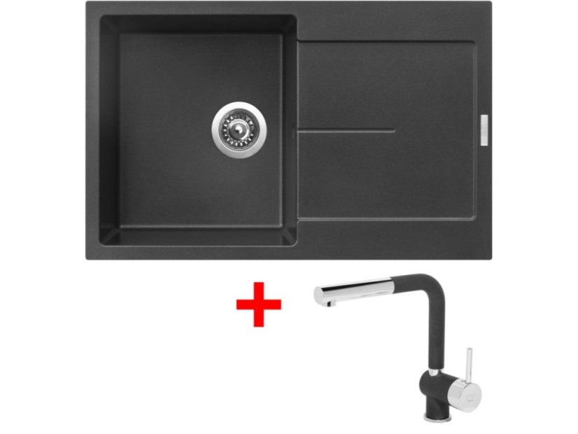 Sinks ULTIMA 790 Metalblack + Mix 3 P GR