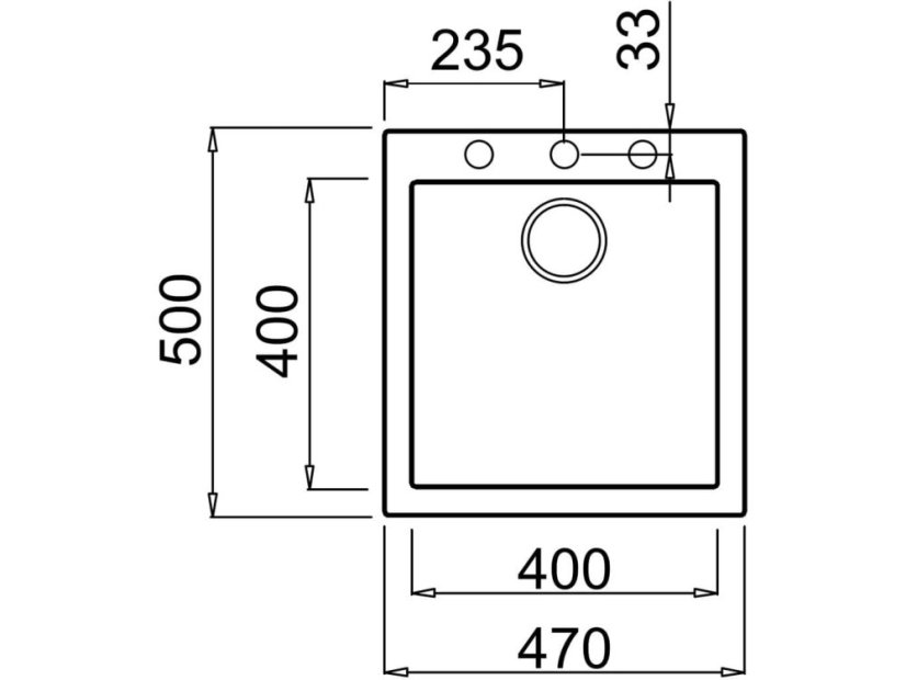 Granitový drez Elleci Quadra 102 G40