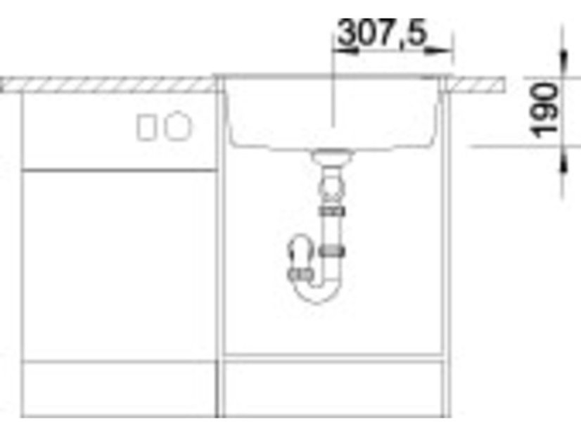 Granitový drez Blanco Dalago 6 F antracit s excentrom