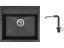 Set Sinks SOLO 560 Granblack + batéria Sinks MIX 3 P Granblack