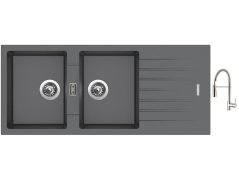 Set Sinks PERFECTO 1160 DUO Titanium + baterie Sinks MIX 35 PROF S chro
