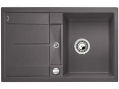 Granitový dřez Blanco METRA 45 S F Silgranit šedá skála oboustranné provedení s excentrem