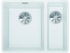 Granitový drez Blanco SUBLINE 340/160 F InFino biela drez vľavo