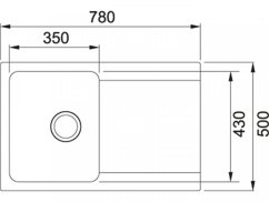 Tectonitový dřez Franke OID 611-78 Černá