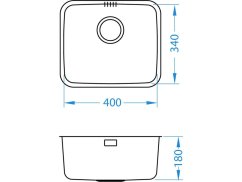Nerezový drez Alveus Luno 20