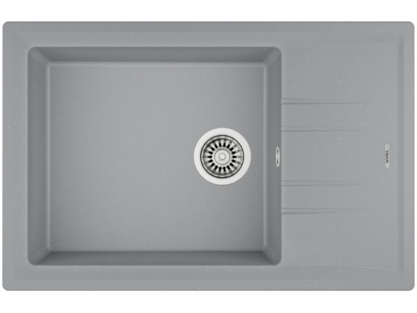 Granitový drez Teka STONE 60 S-TG 1B 1D Hliníkovo šedá