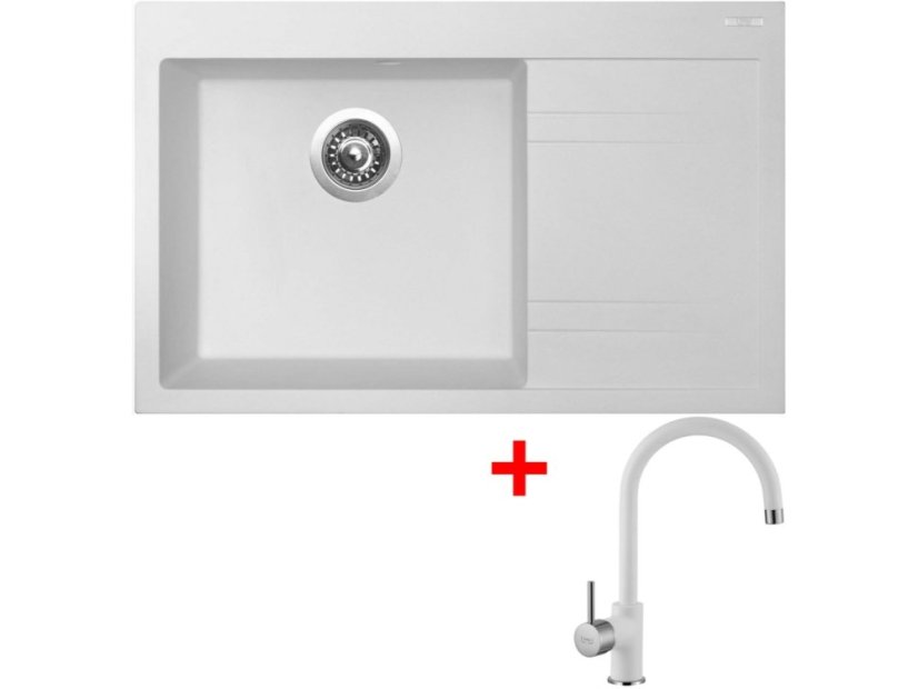 Set Sinks RIM 780 L Milk + Vitalia GR