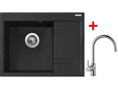 Sinks RIM 650 L Granblack + Vitalia