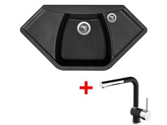 Set Sinks Naiky 980 Pureblack + Mix 3 P GR N6