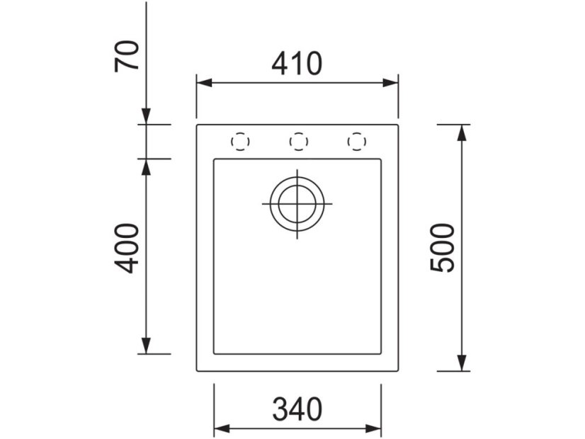 Granitový dřez Sinks CUBE 410 Sahara