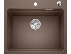 Granitový drez Blanco ETAGON 6 InFino káva s excentrom + pojazdy