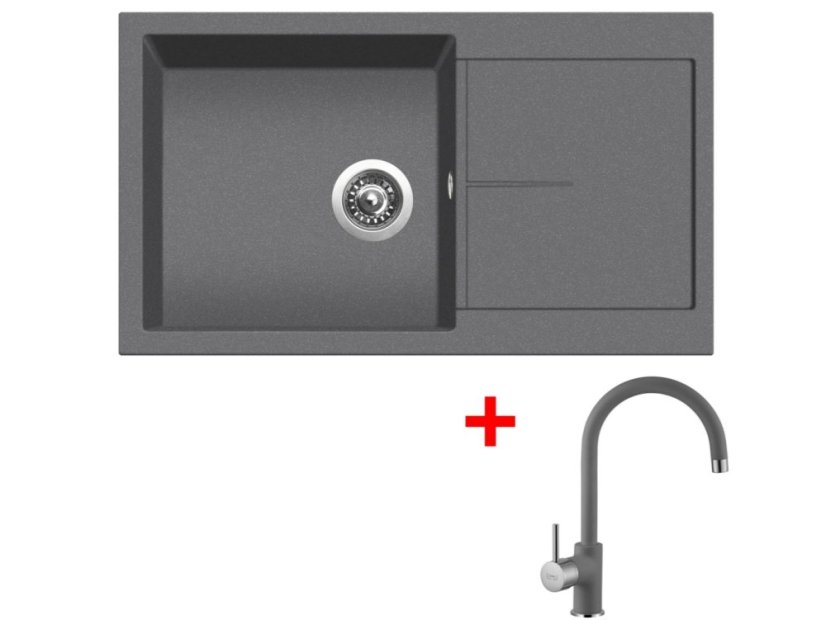 Set Sinks Infinity 860 Titanium + Vitalia GR