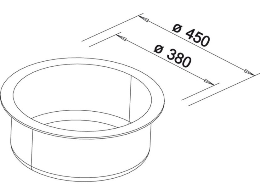 Granitový drez Blanco Rondo 45 bielá