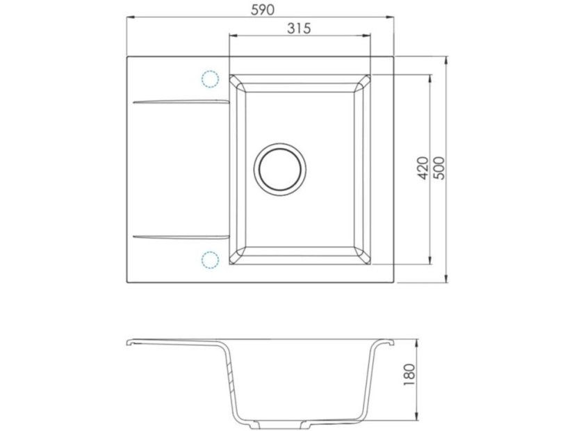 Set Alveus Gem 20/91 + baterie Mintas černá-3