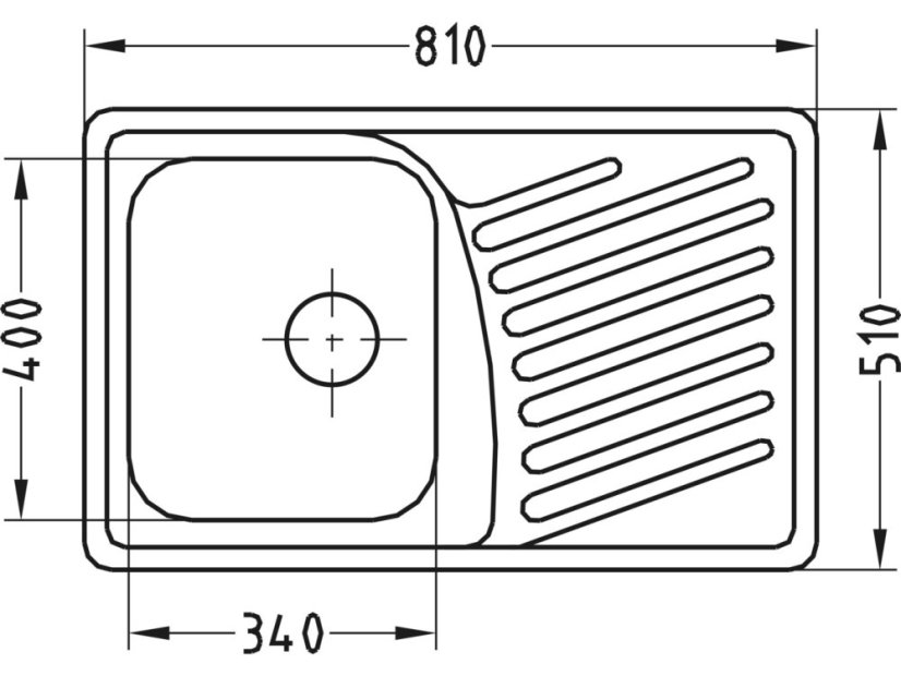 Nerezový drez Alveus Elegant 30