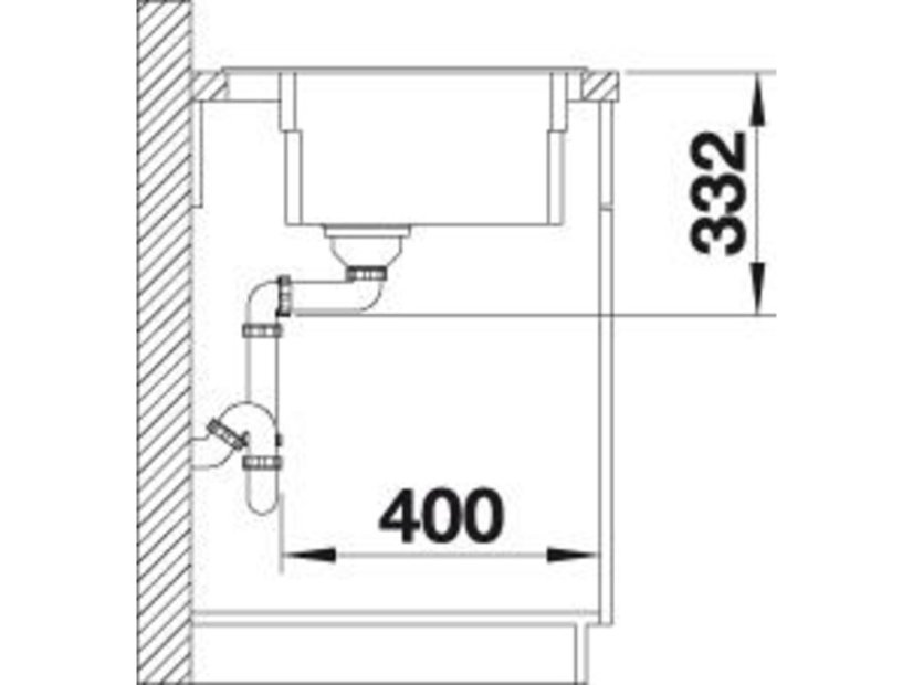 Granitový drez Blanco ETAGON 6 InFino káva s excentrom + pojazdy