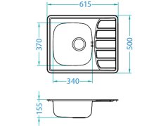 Nerezový drez Alveus ZOOM 10